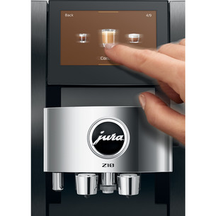 JURA Z10 Aluminium Black (EB), черный - Кофемашина