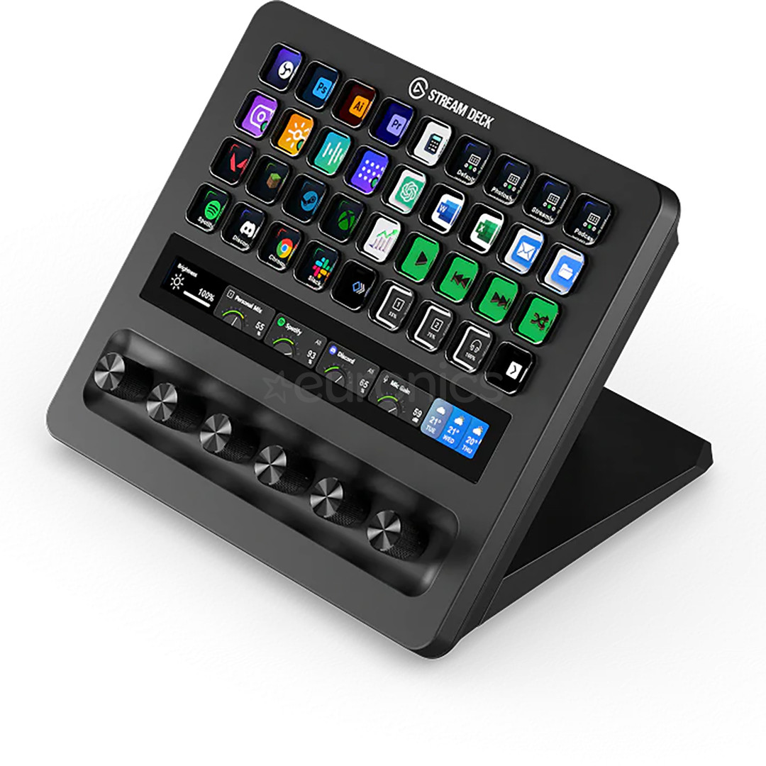 Elgato Stream Deck + XL, melna - Straumēšanas kontrolieris
