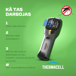 Thermacell MR300, melna - Odu un knišļu atbaidītājs