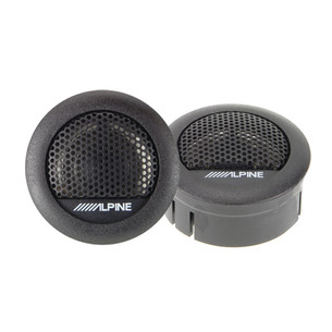 Alpine SXE-1006TW Mylar-Titanium Balanced Dome Tweeter, black - Car speaker ALP-SXE1006TW