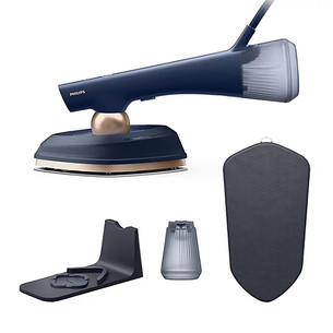 Philips OneTurn, 1800 W, zila - Rokas apģērbu tvaicētājs GC215/20