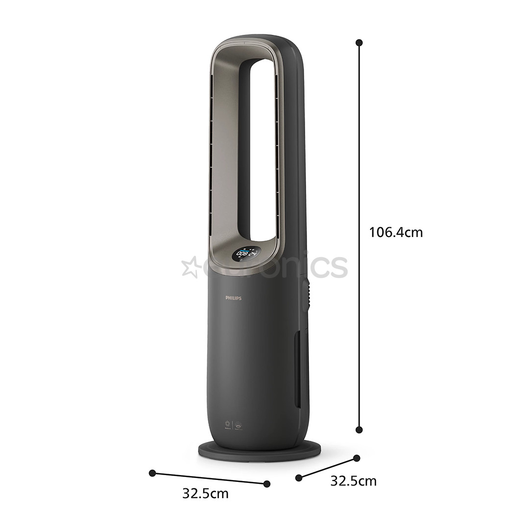 Philips Air Performer 9000 Series, 4in1, 2200 W, pelēka - Gaisa attīrītājs, ventilators, sildītājs un mitrinātājs
