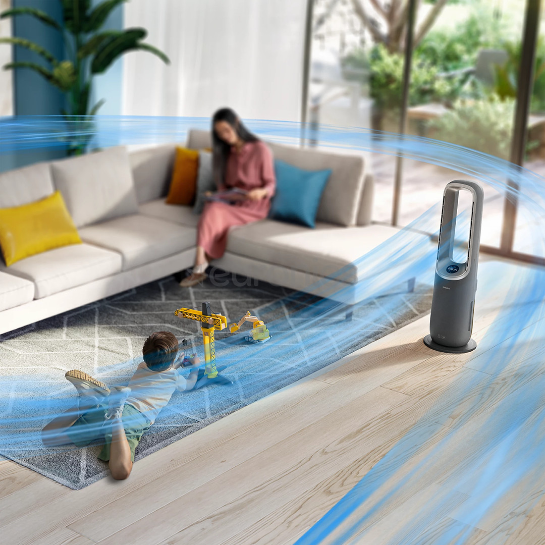 Philips Air Performer 9000 Series, 4in1, 2200 W, pelēka - Gaisa attīrītājs, ventilators, sildītājs un mitrinātājs