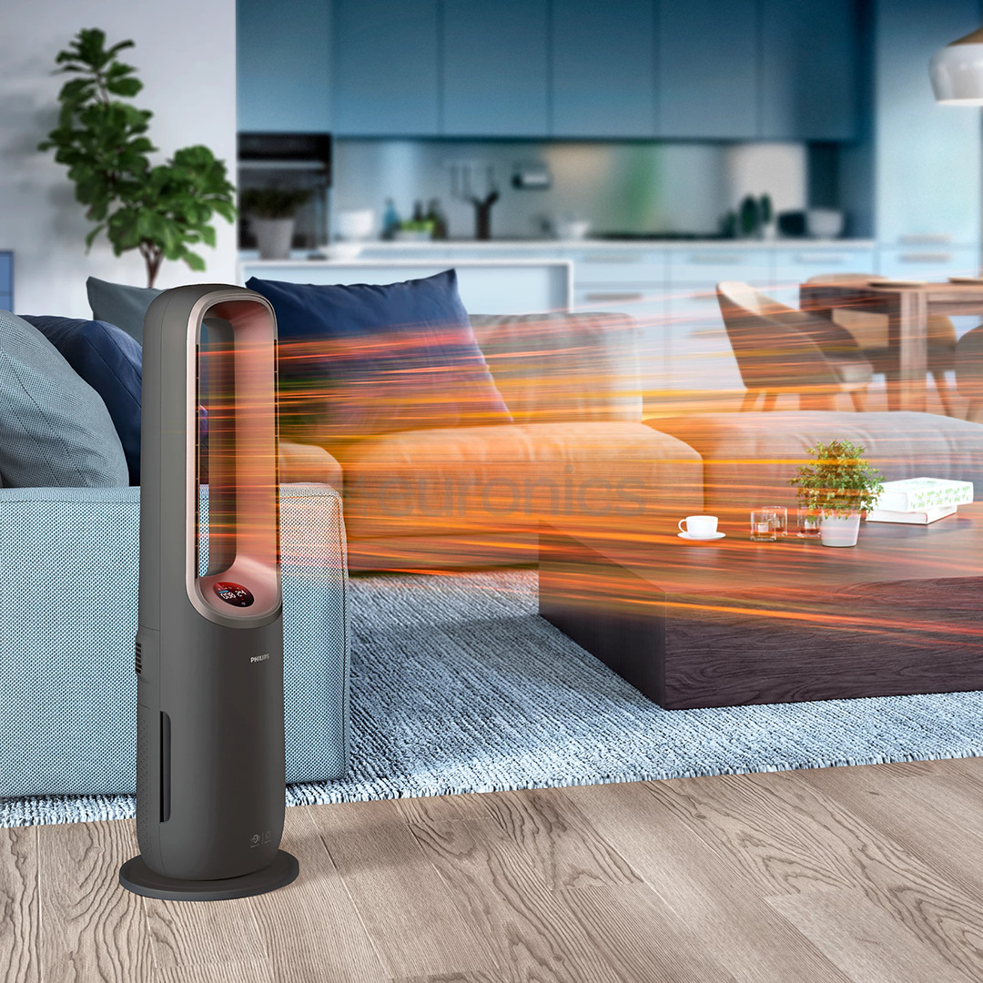 Philips Air Performer 9000 Series, 4in1, 2200 W, pelēka - Gaisa attīrītājs, ventilators, sildītājs un mitrinātājs