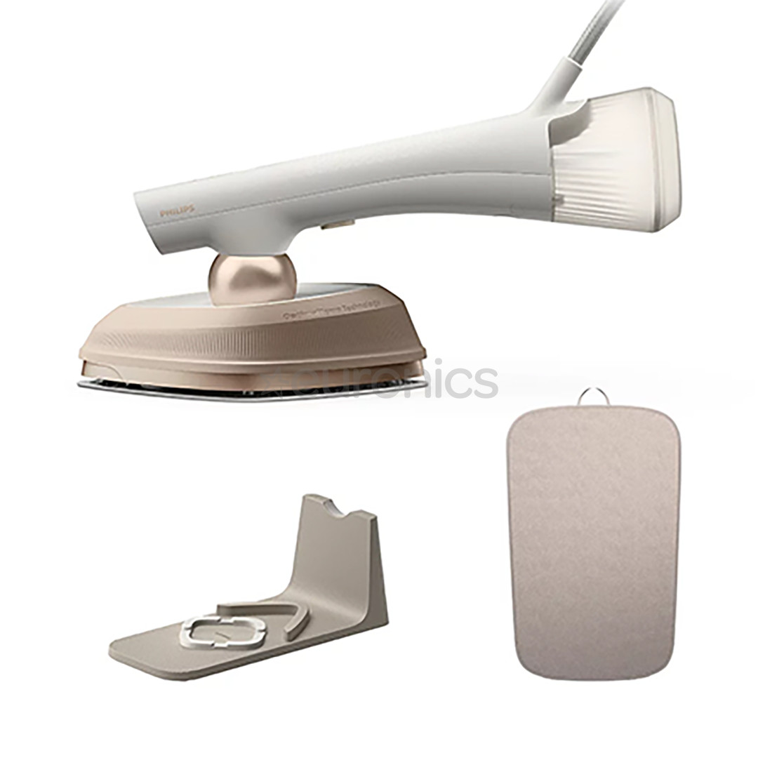 Philips OneTurn, 1800 W, balta/bēša - Rokas apģērbu tvaicētājs