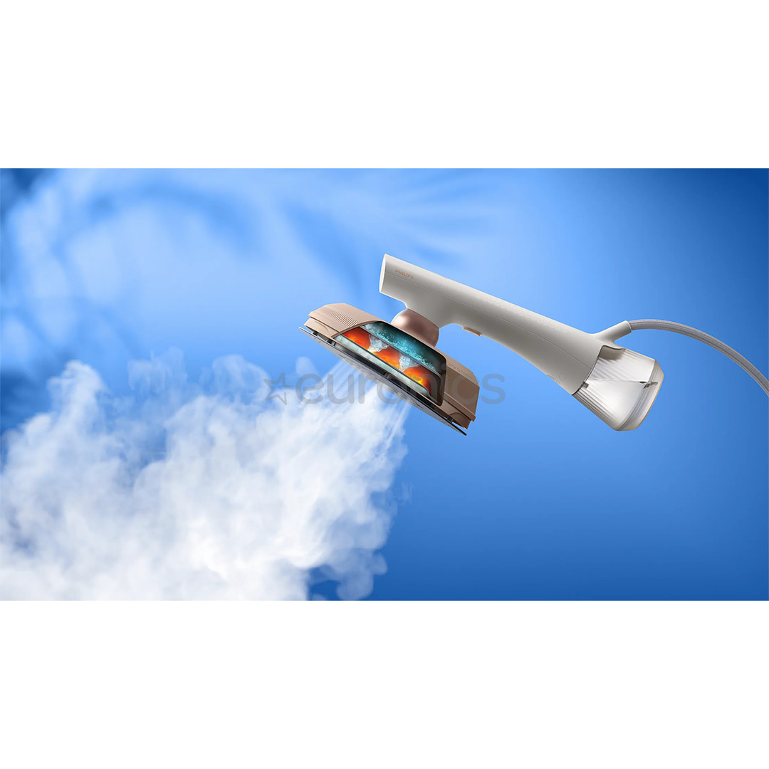 Philips OneTurn, 1800 W, balta/bēša - Rokas apģērbu tvaicētājs