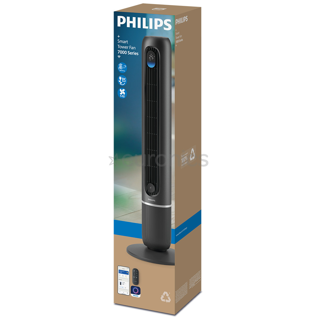 Philips Smart Tower Fan 7000 Series, dark grey - Tower fan