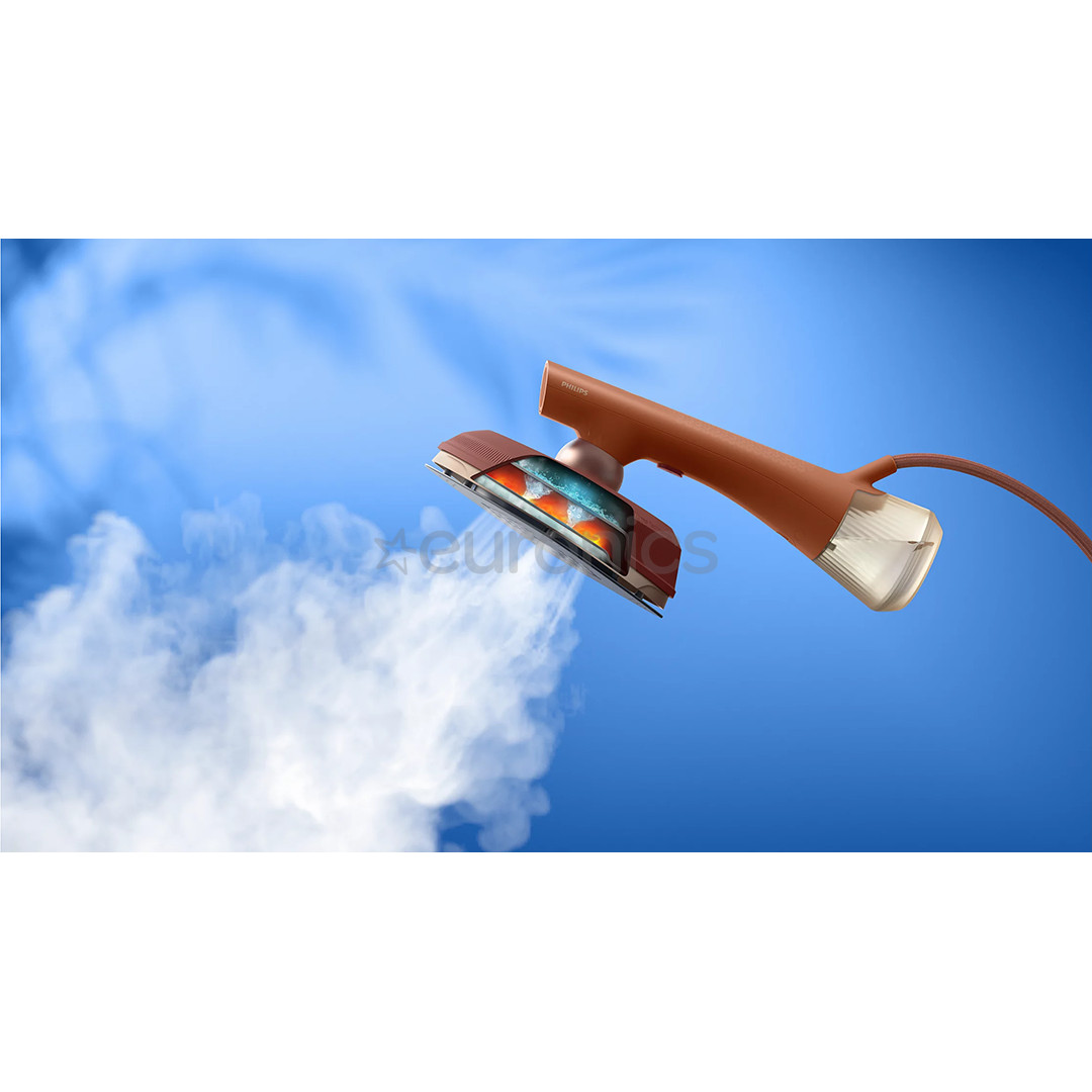 Philips OneTurn, 1800 W, brūna/bēša - Rokas apģērbu tvaicētājs