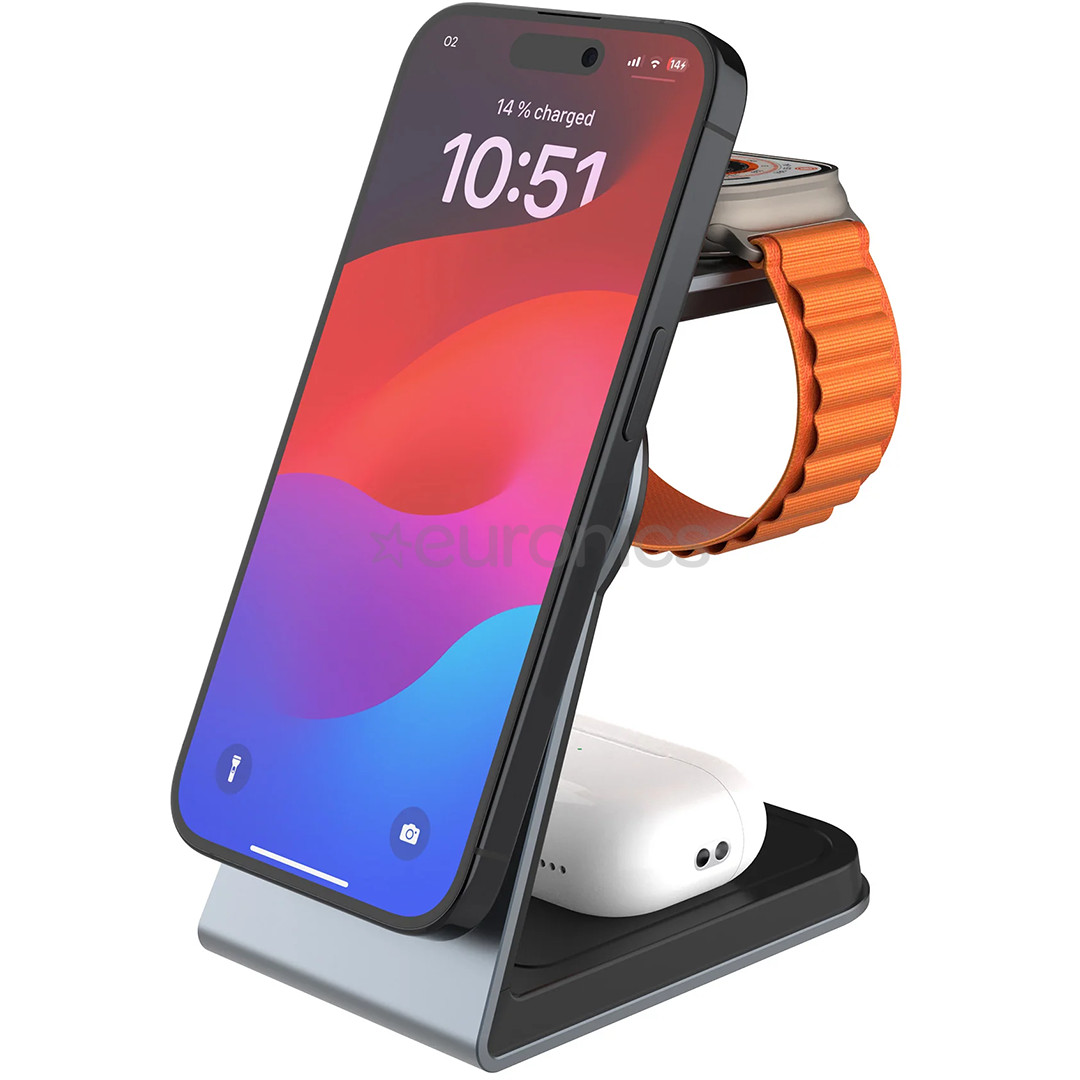 Fixed MagPowerstation Alu, space gray - Charging stand