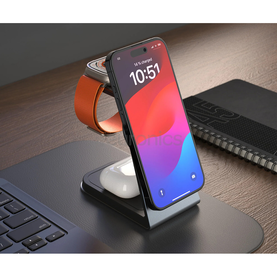 Fixed MagPowerstation Alu, space gray - Charging stand