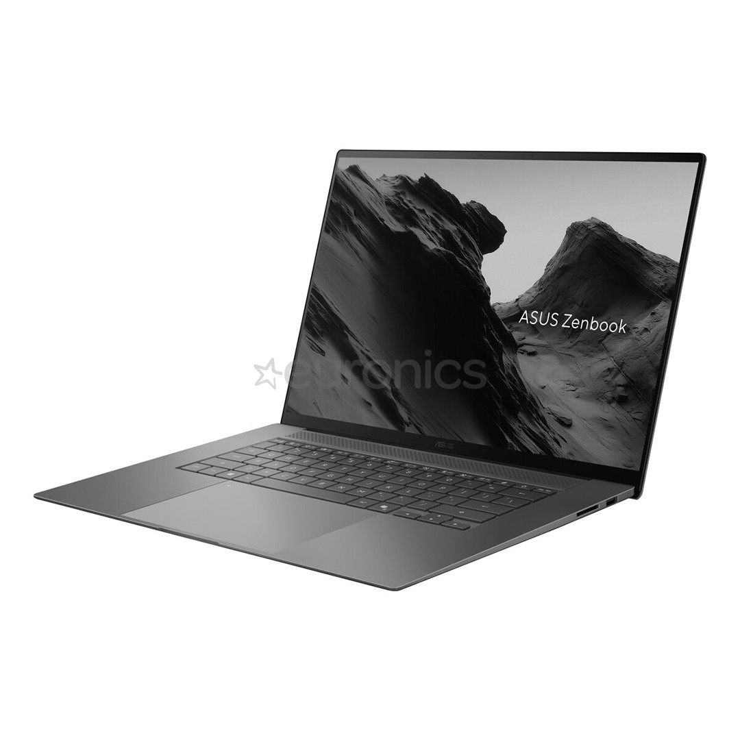 Asus Zenbook S 16 OLED, 16'', 3K, OLED, 120 Hz, Ryzen AI 9, 32 GB, 1 TB, ENG, pelēka - Portatīvais dators