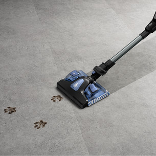 Tefal X-Force Flex 10.80 Animal Aqua, melna/zila - Bezvadu putekļu sūcējs