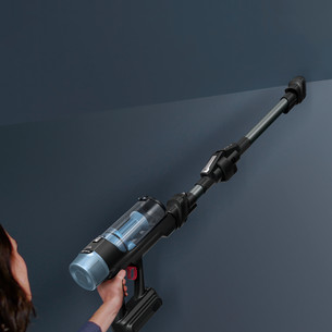 Tefal X-Force Flex 10.80 Animal Aqua, melna/zila - Bezvadu putekļu sūcējs