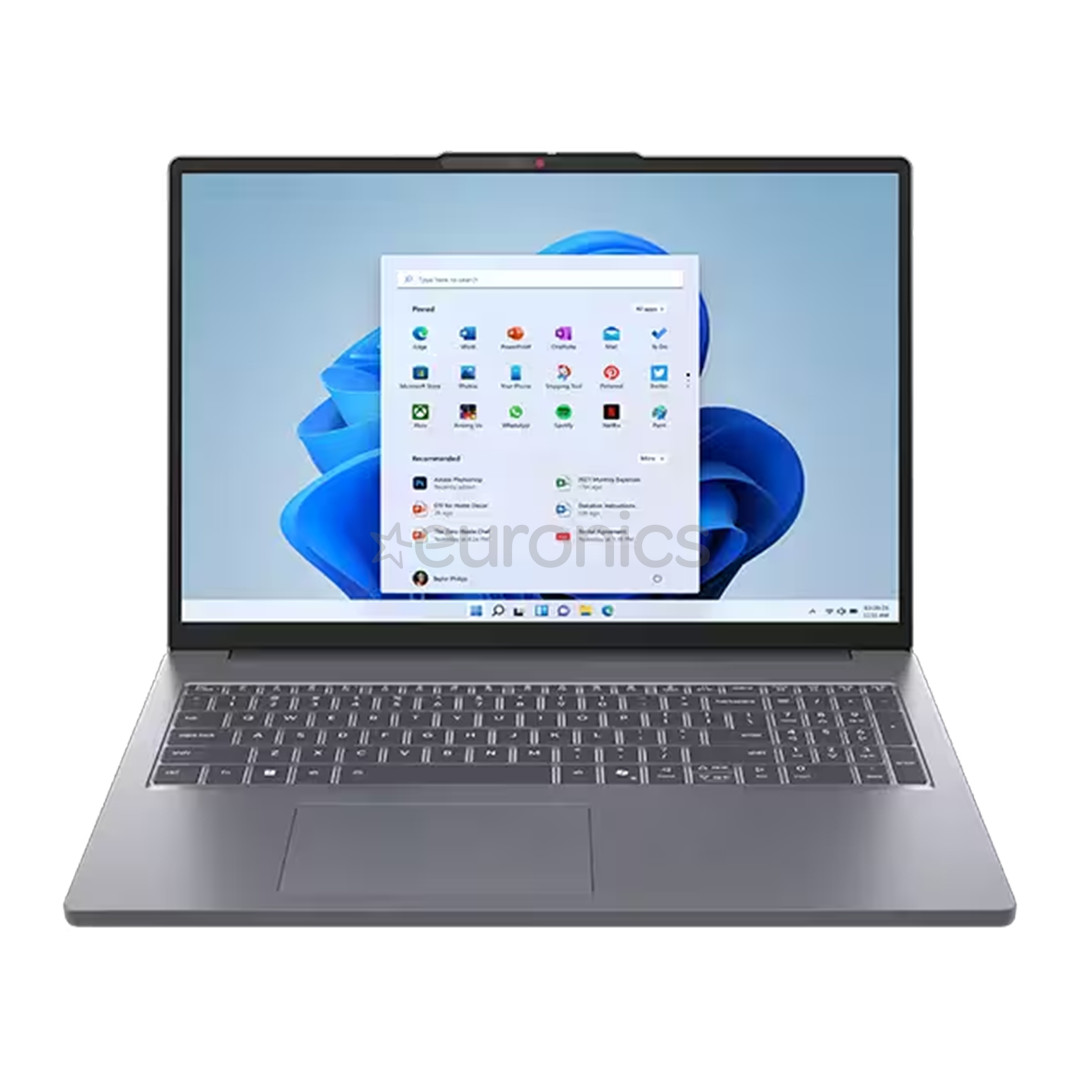 Lenovo IdeaPad Slim 3 16IRH10, 16'', WUXGA, i5, 16 GB, 512 GB, ENG, pelēka - Portatīvais dators
