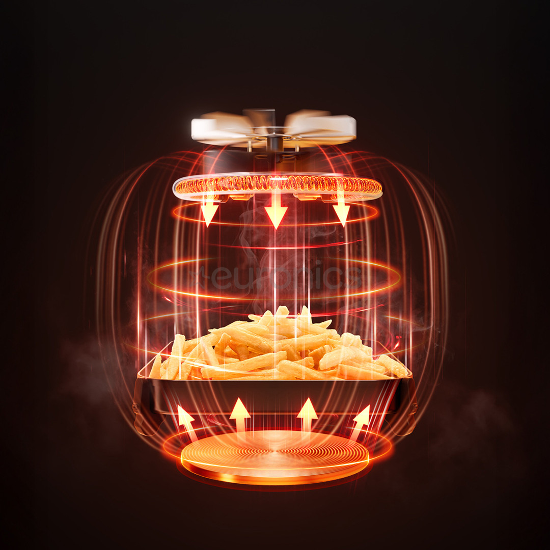 Tefal Easy Fry Infrared, 2180 W, 7 L, melna - Karstā gaisa friteris