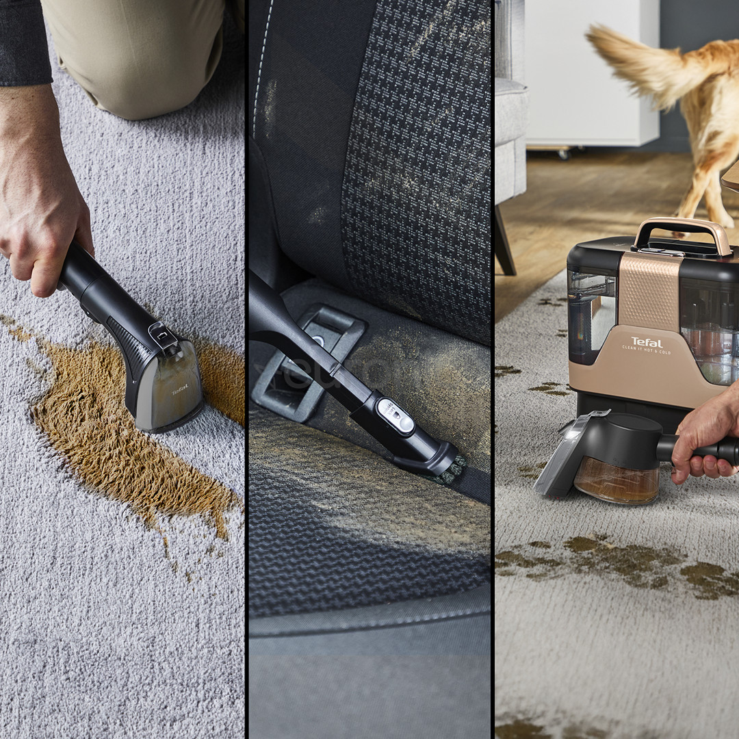 Tefal Clean It Hot & Cold, black/copper - Carpet cleaner