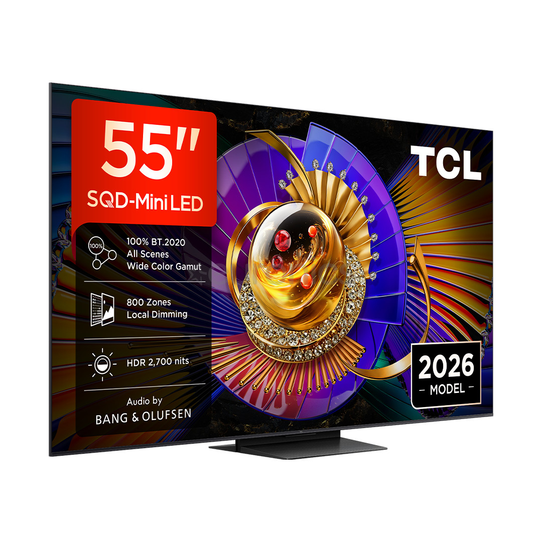 TCL C7L, 55'', 4K UHD, SQD-Mini LED, melna - Televizors