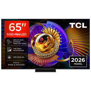 TCL C7L, 65'', 4K UHD, SQD-Mini LED, melna - Televizors 65C7L