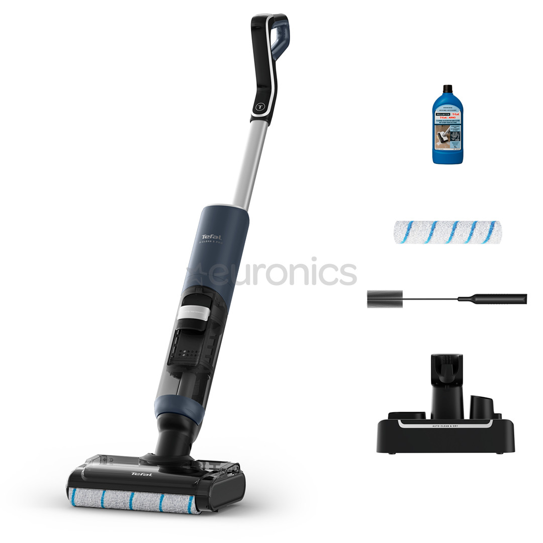 Tefal X-Clean 5 Pro, 2-in-1, Wet & Dry, melna - Bezvadu putekļu sūcējs GF5436F4
