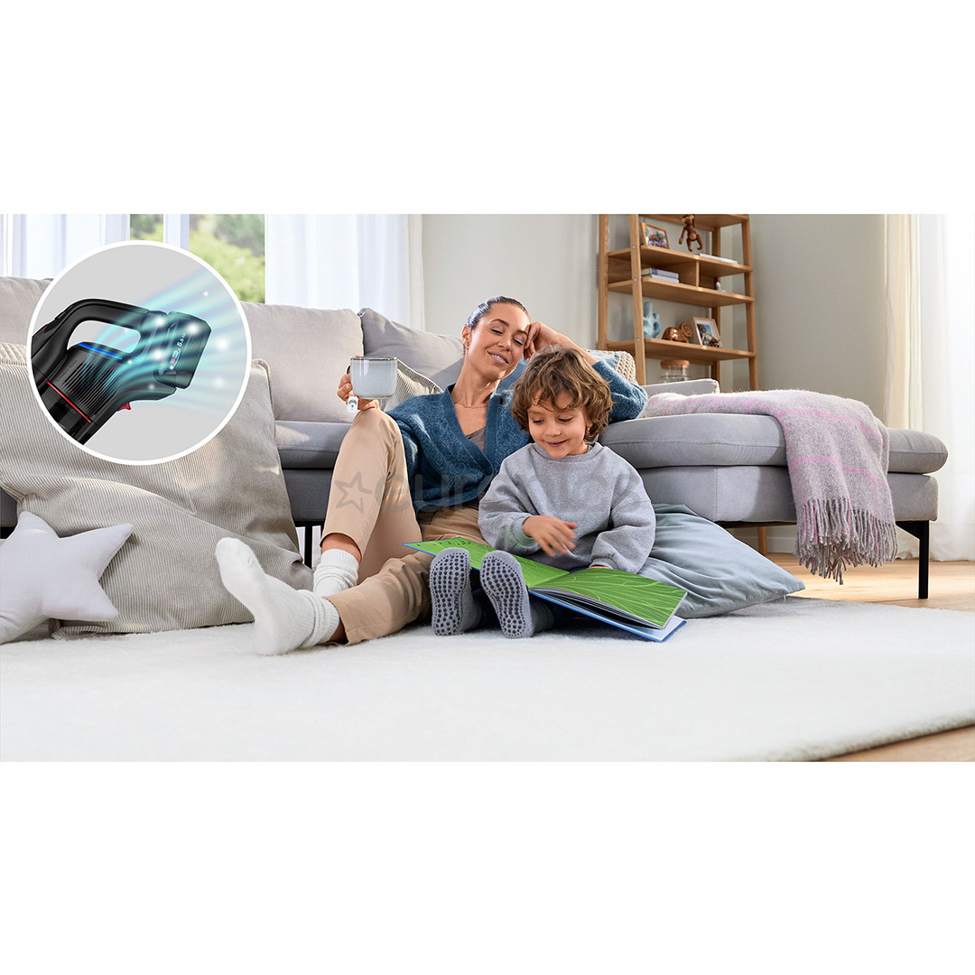 Bosch Unlimited 10 ProPower, melna - Bezvadu putekļu sūcējs