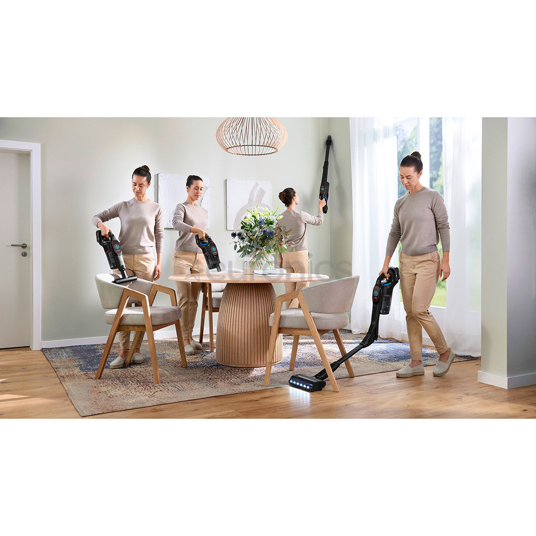 Bosch Unlimited 10 ProPower, melna - Bezvadu putekļu sūcējs