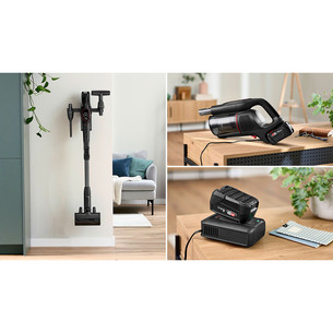 Bosch Unlimited 10 ProPower, melna - Bezvadu putekļu sūcējs