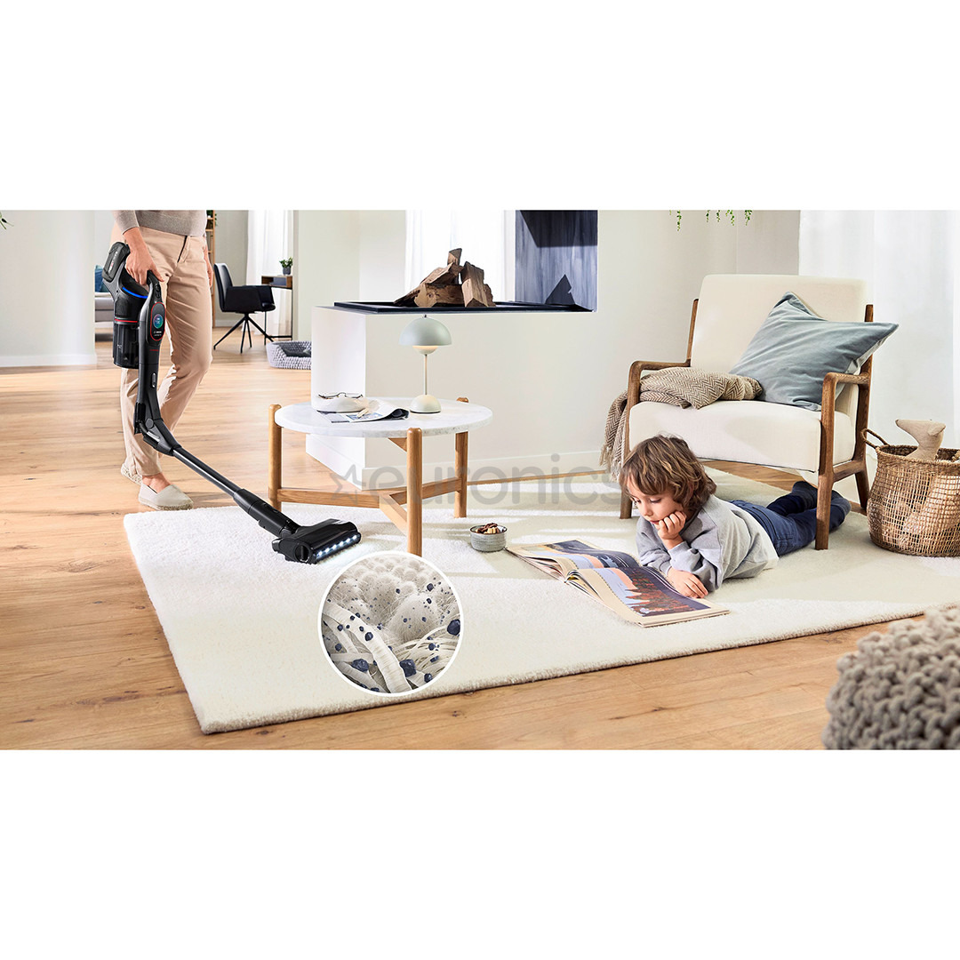 Bosch Unlimited 10 ProPower, melna - Bezvadu putekļu sūcējs