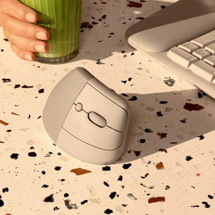 Logitech Lift Vertical Ergonomic, серый - Беспроводная мышь