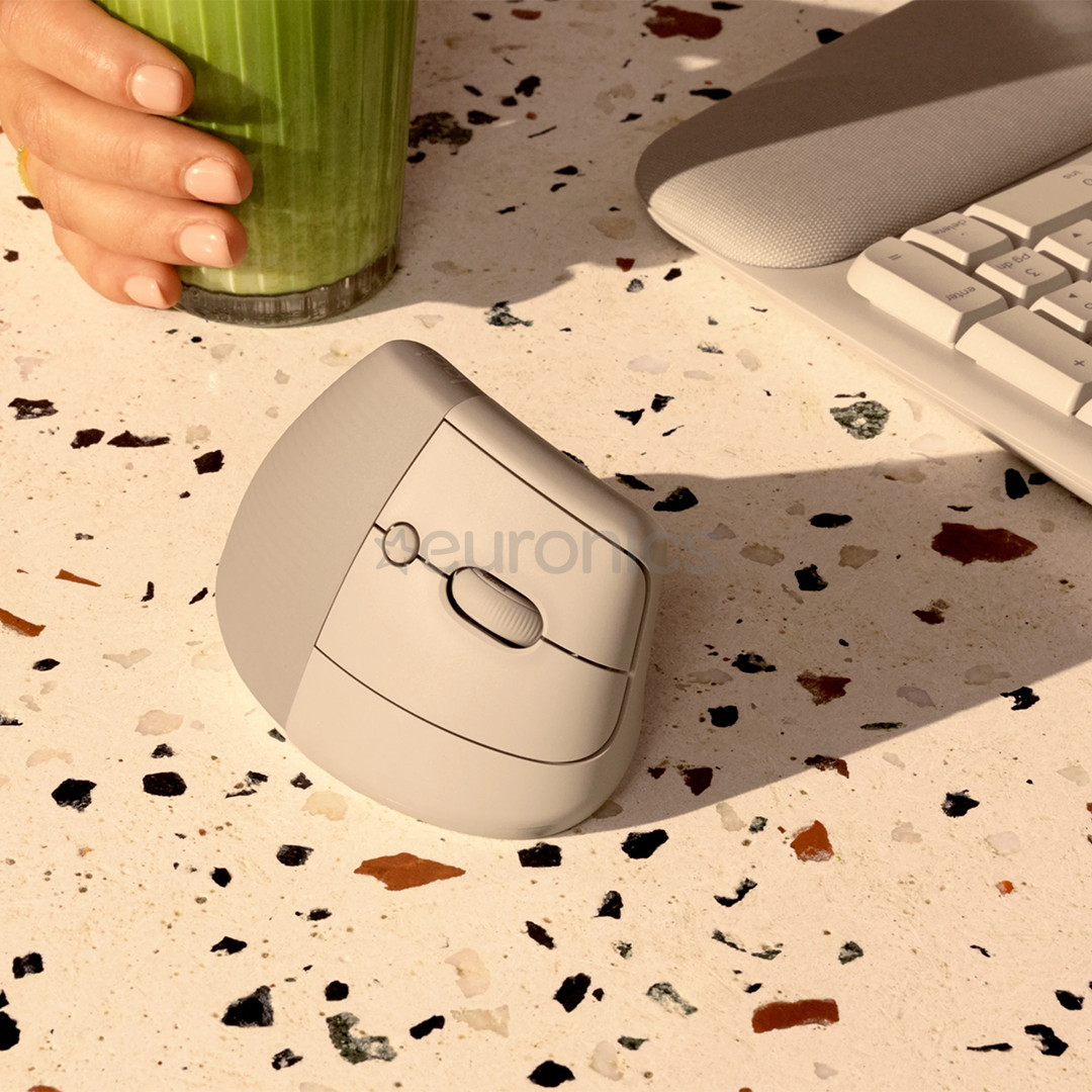 Logitech Lift Vertical Ergonomic, серый - Беспроводная мышь