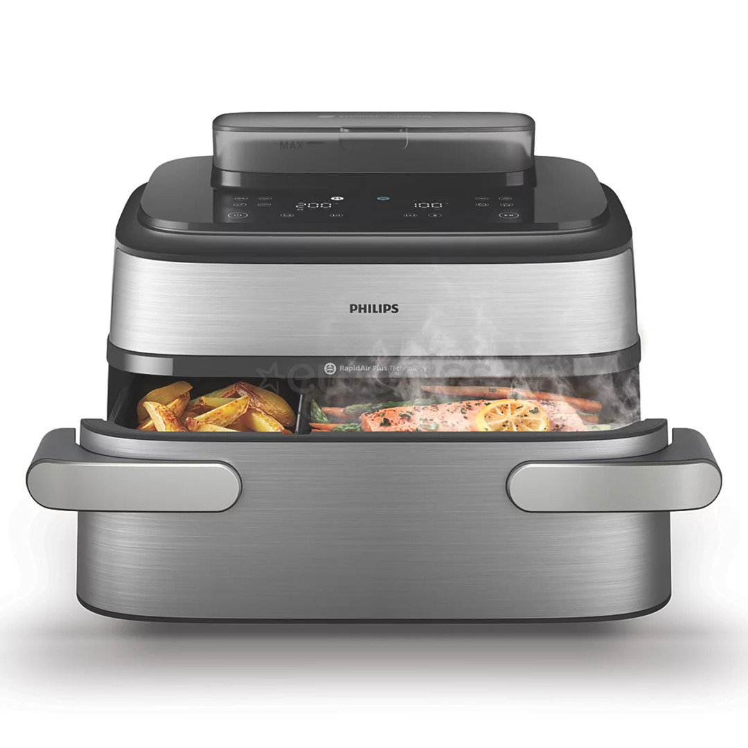 Philips 5000 Series, 9.5 L, 2750 W, steam function, silver/black - Airfryer