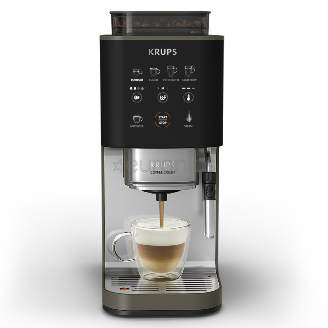 Krups Coffee Crush Experience, черный/серебристый - Кофемашина