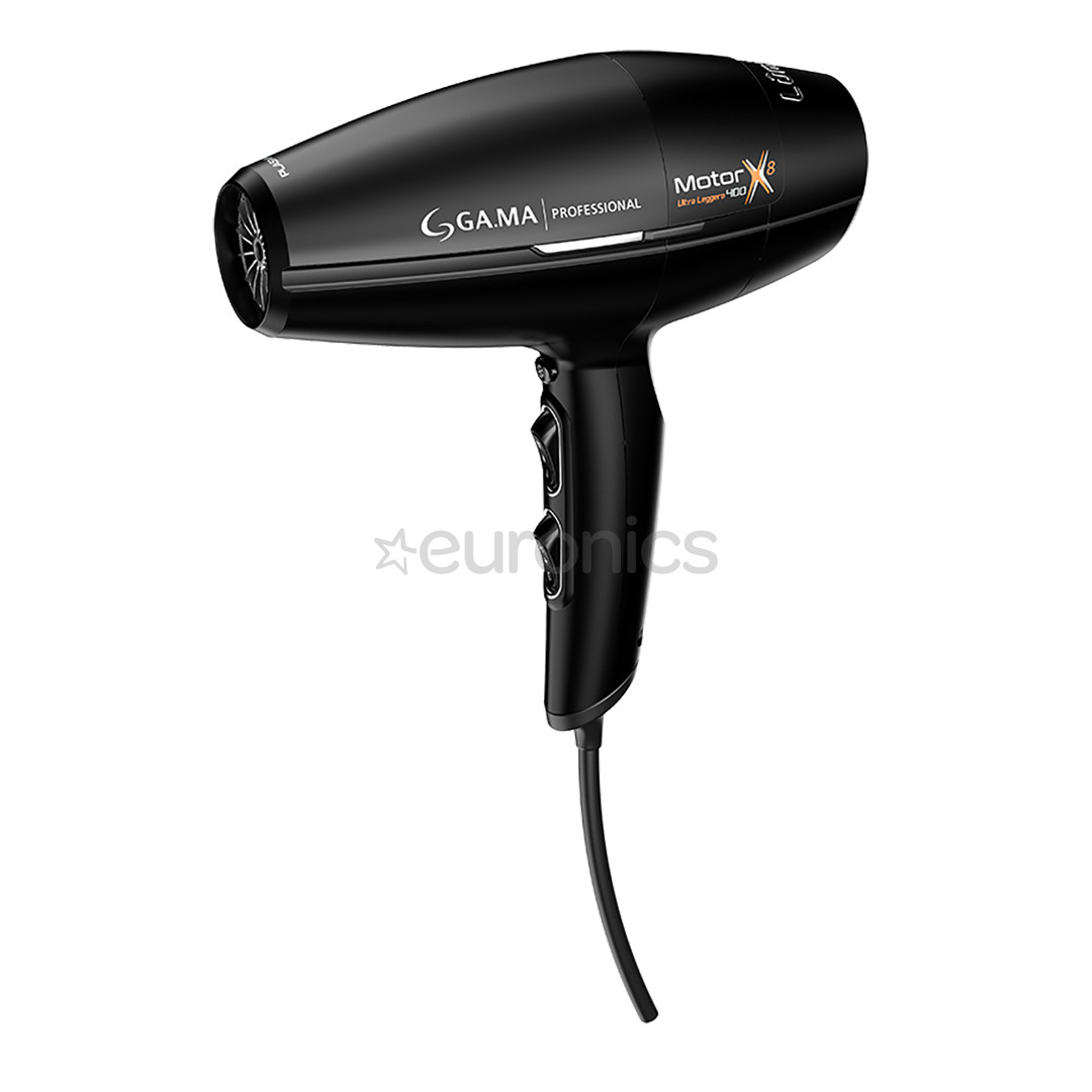 GA.MA LUMINE X8 AC 80, 2400 W, melna - Matu fēns