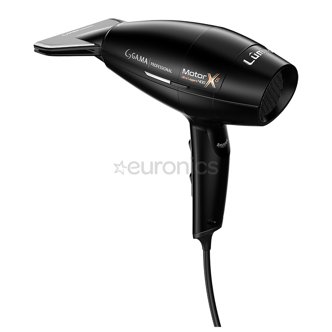 GA.MA LUMINE X8 AC 80, 2400 W, melna - Matu fēns