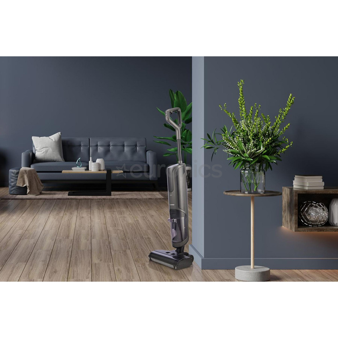 Hisense, Wet & Dry, pelēka/melna - Bezvadu putekļu sūcējs