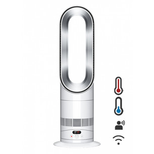 Dyson Hot+Cool™ HF1, balta/sudraba - Ventilators ar sildīšanas funkciju