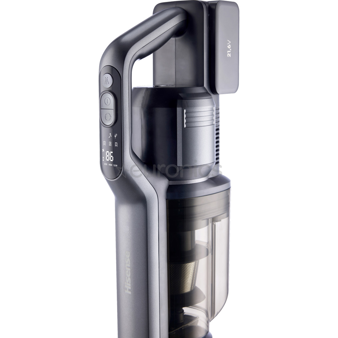 Hisense Wet & Dry Expert, melna - Bezvadu putekļu sūcējs