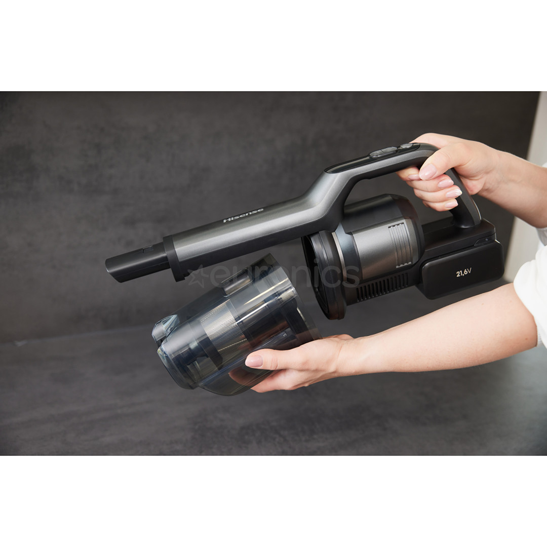 Hisense Wet & Dry Expert, melna - Bezvadu putekļu sūcējs