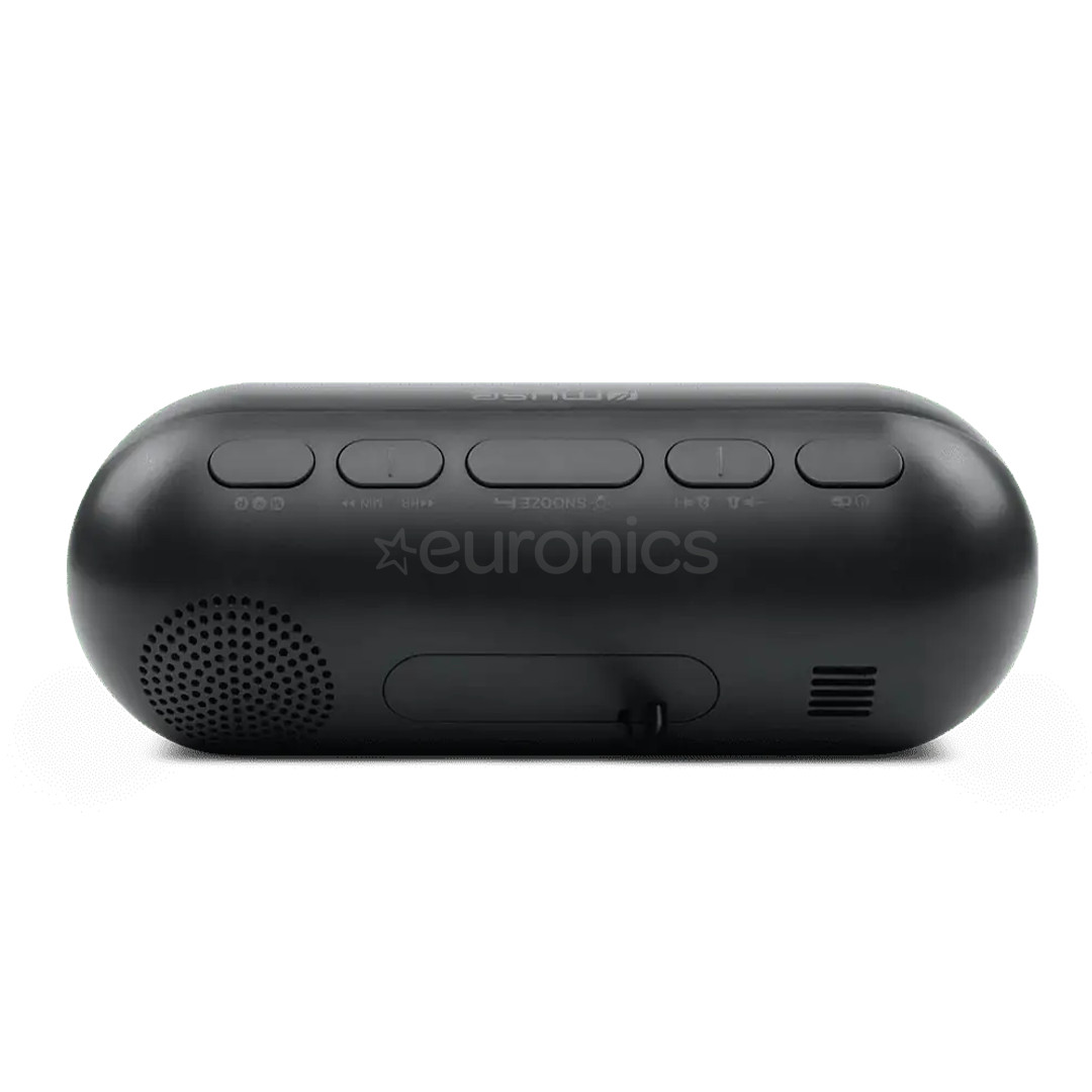 Muse M-19 GL, melna - Radio pulkstenis