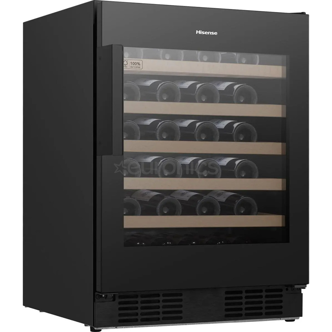 Hisense, 46 pudeles, augstums 82 cm, melna - Vīna skapis