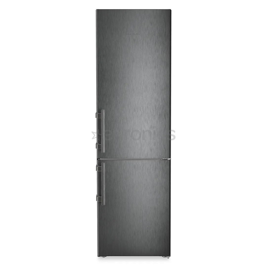 Liebherr, NoFrost, 362 L, augstums 202 cm, melna nerūsējošā tērauda - Ledusskapis CBNBSA20575I