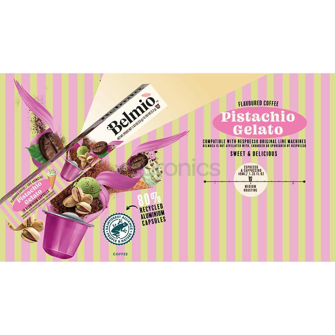 Belmio Pistachio Gelato, 10 pcs - Coffee capsules