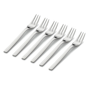 WMF Nuova, 6-piece set, stainless steel - Cake fork set 12.9166.6046