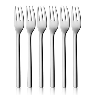 WMF Nuova, 6-piece set, stainless steel - Cake fork set