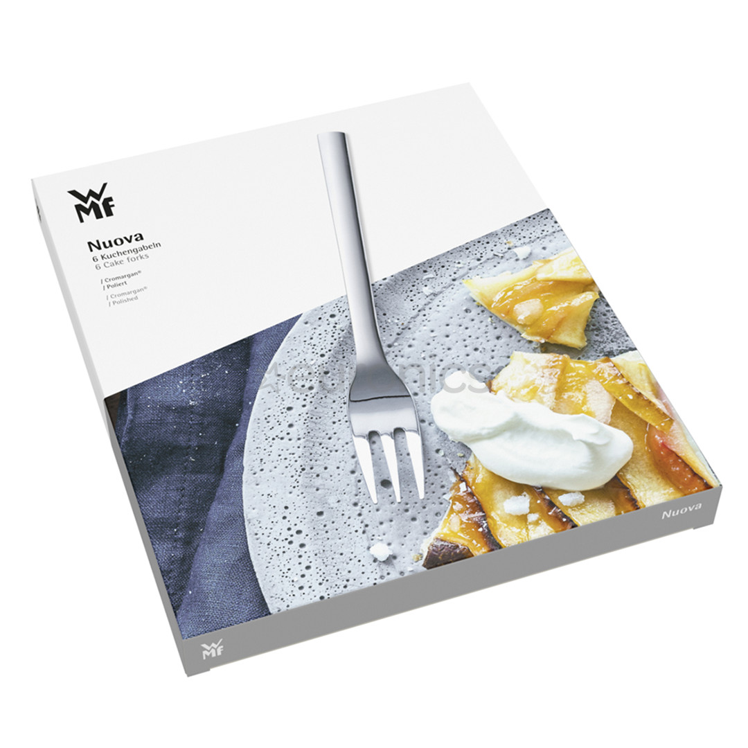 WMF Nuova, 6-piece set, stainless steel - Cake fork set