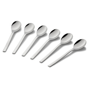 WMF Nuova, 6-piece set, stainless steel - Coffee spoon set 12.9174.6046