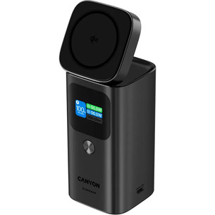 Canyon OnPower 150, 15 000 mAh, USB-A, USB-C, Qi2, dark gray - Power bank CNS-CPB150DG