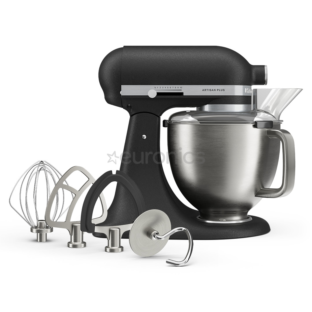 KitchenAid Artisan Plus, 4.7 L, melna - Mikseris