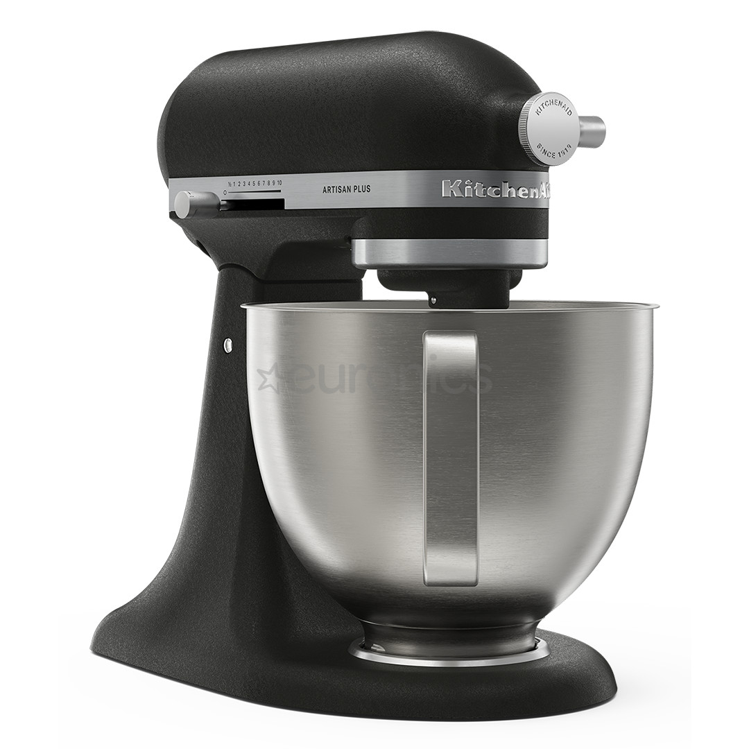 KitchenAid Artisan Plus, 4.7 L, melna - Mikseris