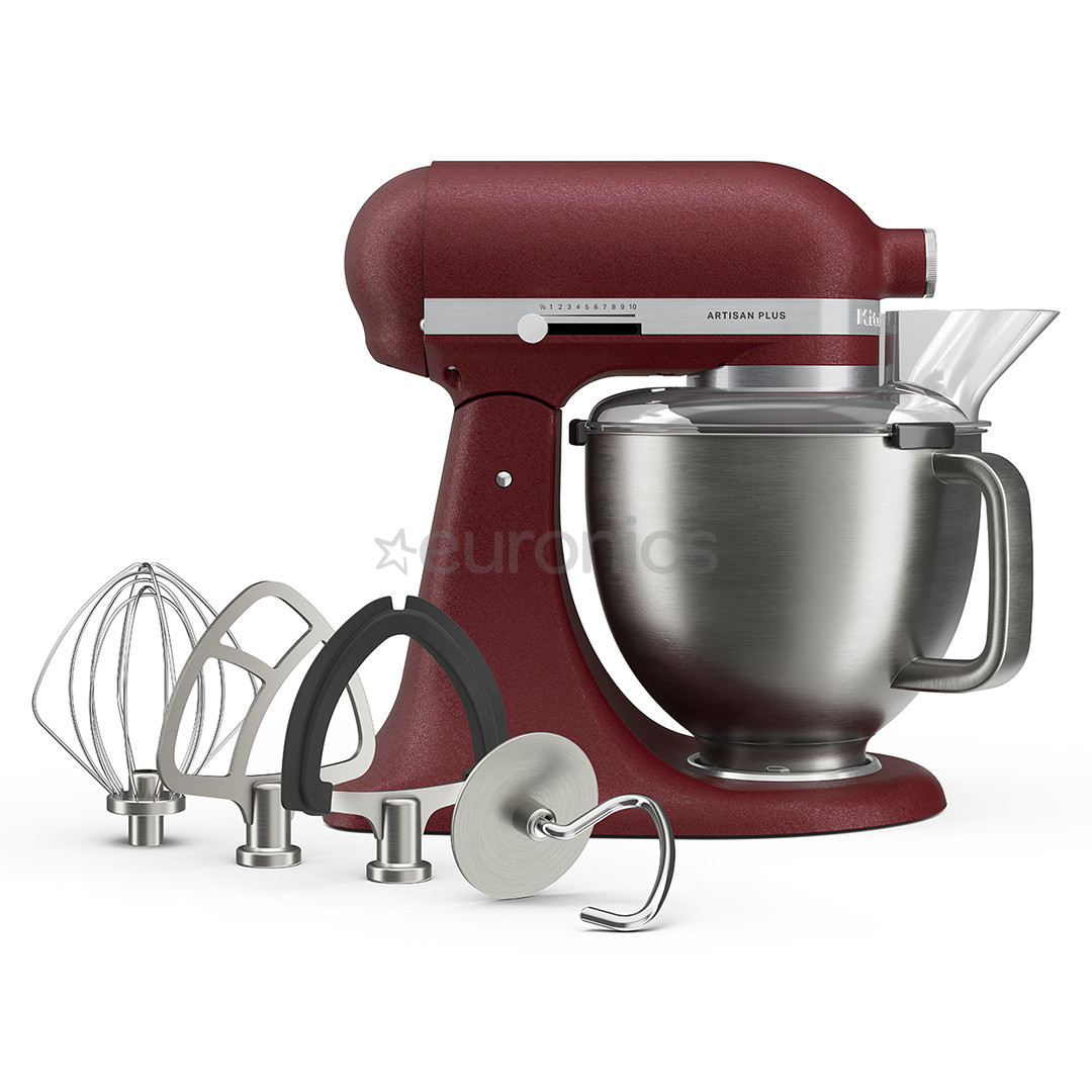 KitchenAid Artisan Plus, 4.7 L, tumši sarkana - Mikseris
