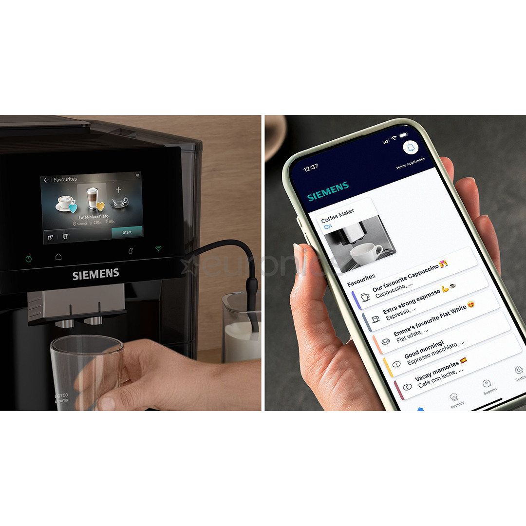 Siemens EQ700 iAroma, черный - Кофемашина